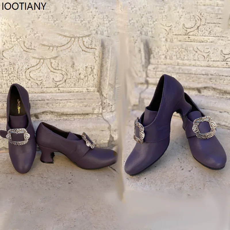 

Cosplay18th Century Women High Heels Medieval Renaissance Retro Aristocratic Cosplay Work Shoes Carnival Party Fancy Theme Acces