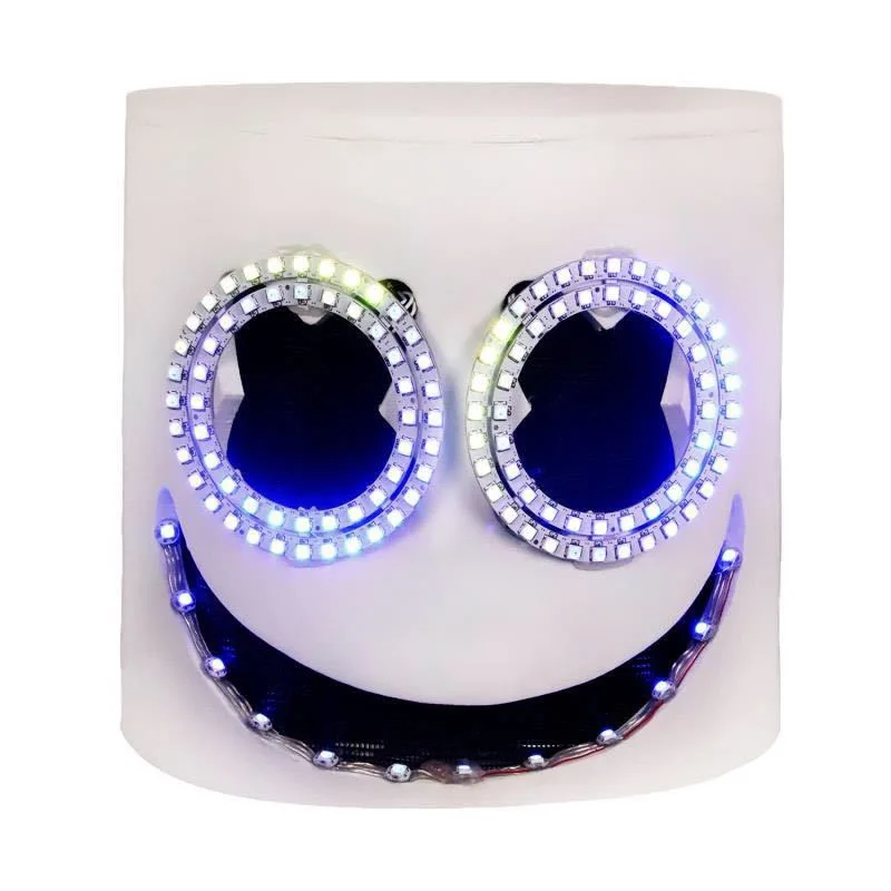 Fantasy party LED mask cool, used for parties and other scenes LED flashing smiley face mask