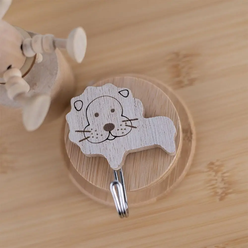 

Strong Mounting Solid Wood Perforated Hook Cute Design Small Animal Animal Hook Hickory Wood Cat Paw Key Hanging Hook Drawer