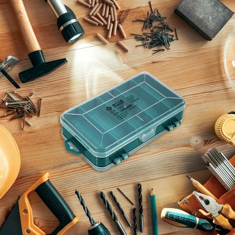 Double Sided Parts Storage Box Multifunctional Plastic Storage Toolbox Large Capacity Rectangular Jewelry Box Classification