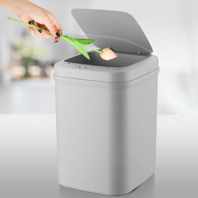 

18l Fully Automatic Induction Intelligent Trash Can Large Capacity with Lid Living Room Bedroom Kitchen Bathroom Storage Bucket