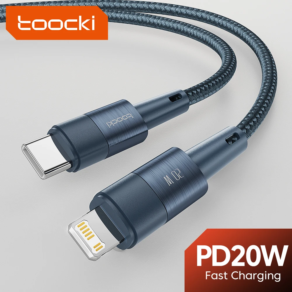 Toocki PD 20W USB C To Lighting Cable For iPhone 15 14 13 12 11 Pro XS 8 Type C To Lighting Cable Data Wire Fast Charging Cabl