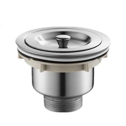 Stainless Steel Kitchen Sink Drainer Wire Drain Pipe Fittings with Basket Sink Filter Sewer Pipe Accessories 110mm