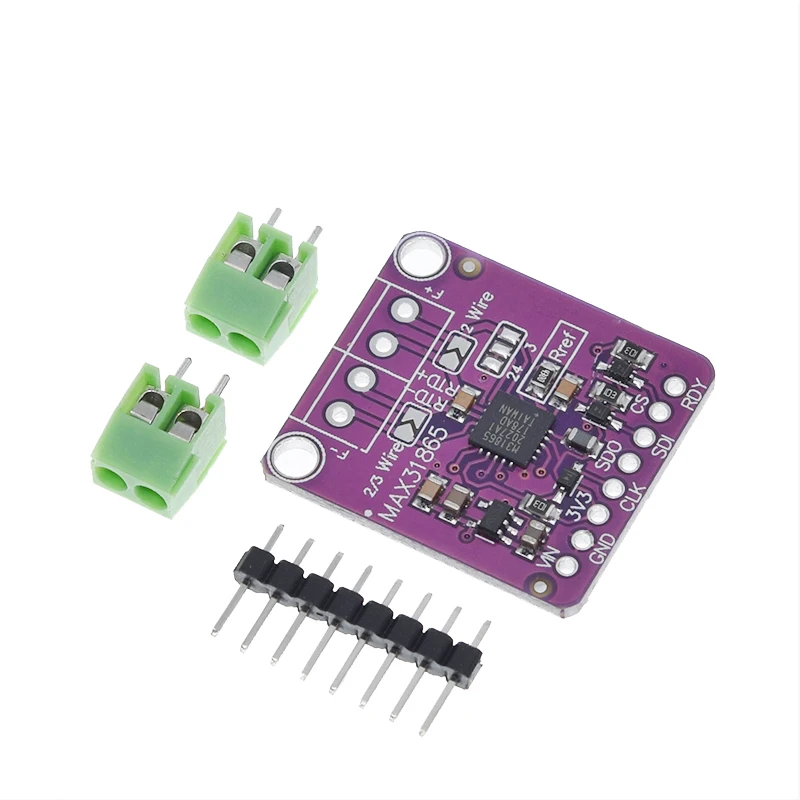 1/3 max31865 pt100 para pt1000 rtd para placa conversora digital módulo sensor de termopar de temperatura 3.3v/5v adequado para arduino