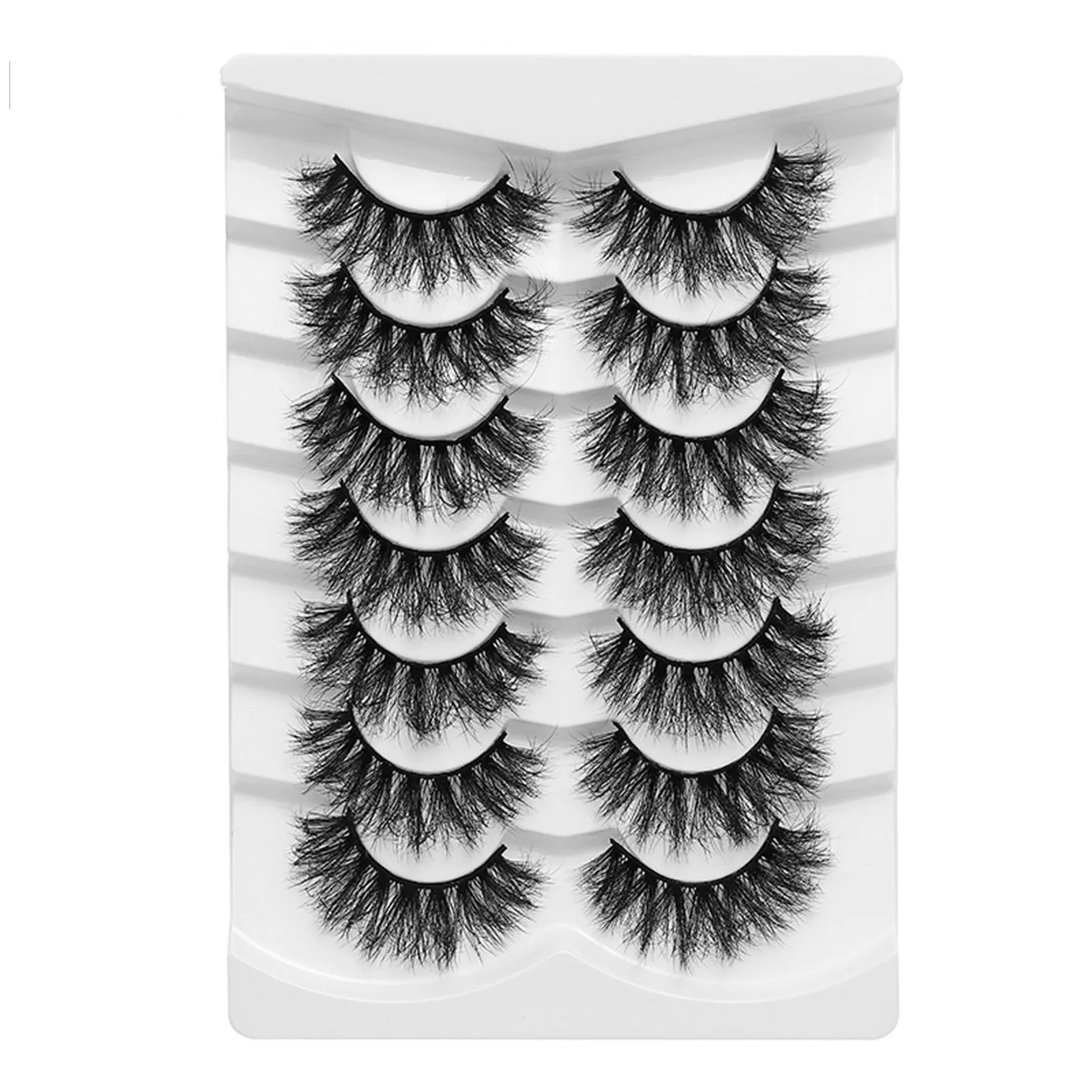 7 Pairs Thicken False Eyelashes Long Dramatic Thick Soft Light Lashes Eye Makeup Accessory