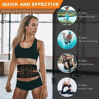 Ceinture de tonification abdominale intelligente, tonique musculaire EMS, stimulateur musculaire, entraîneur Ab, Charge USB, masseur corporel, perte de poids, équipement de Fitness 5