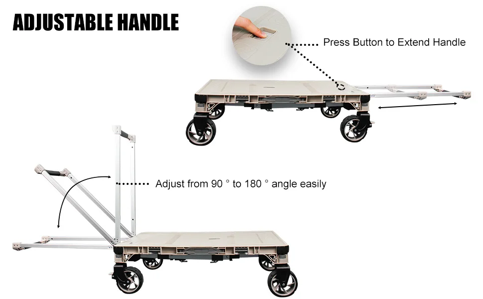Sturdy aluminum PP TPR multi-function folding work table with rotating wheels for backyard picnics, suitable for camping and bea