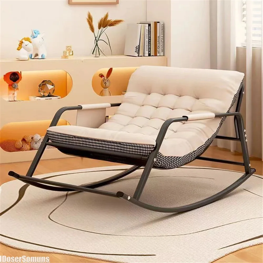 Light Double Lounge Chair Comfort Detachable Recliner Sofas Modern Minimalist Rocking Chairs Living Room Furniture