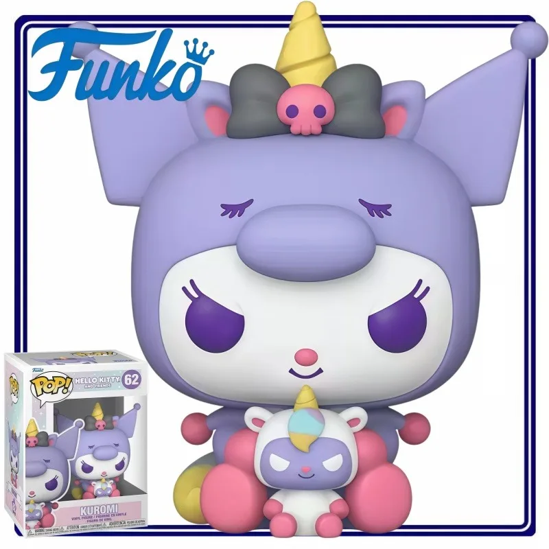 Figura Coleccionable de Vinilo Funko Pop Sanrio Kuromi Unicornio, Adorno de Escritorio, Decoración para el Hogar y la Oficina, Regalo para Entusiastas de la Animación