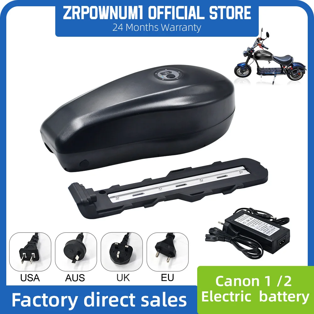 

48V 72V Ebike Battery 52V 60V Lithium-ion Battery 21700 Cells High Capacity Fuel Tank Style Batteries for 500-30