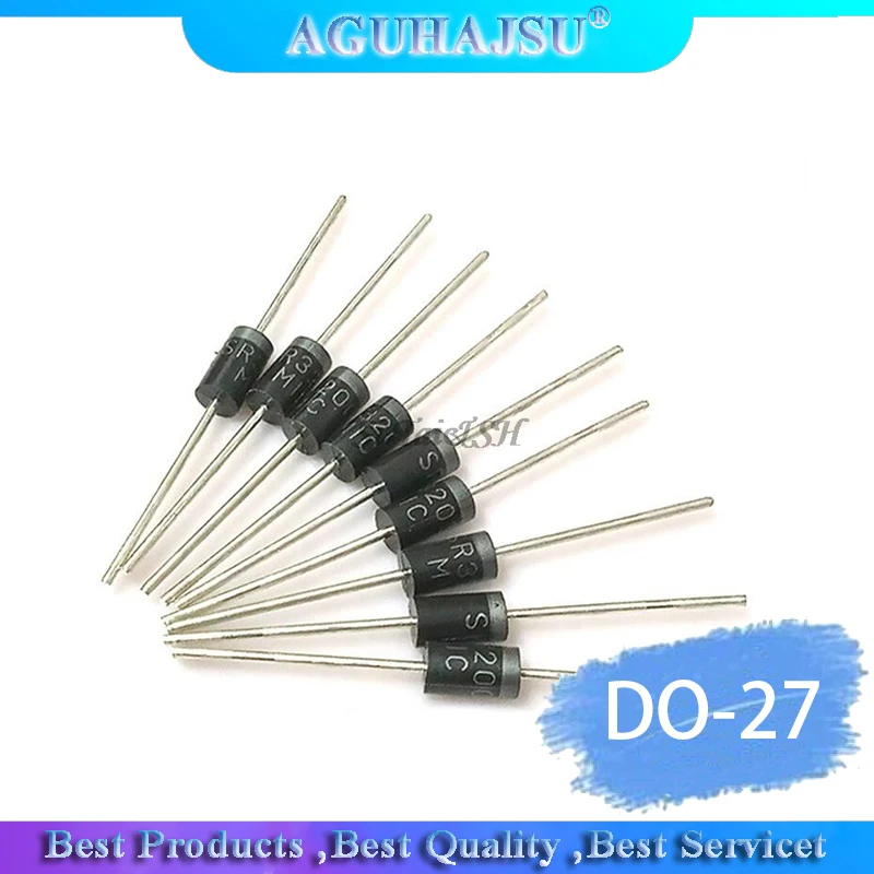 20PCS Schottky Rectifier Diode SR240 SR260 SR360 SR540 SR560 SR2100 SR3100 SR3200 SR5100 SR5150 SR5200 DO-41 DO-27