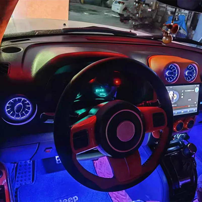 

LED lighting of the front dashboard air conditioning vent of the Jeep Compass Patriot 2009-2014