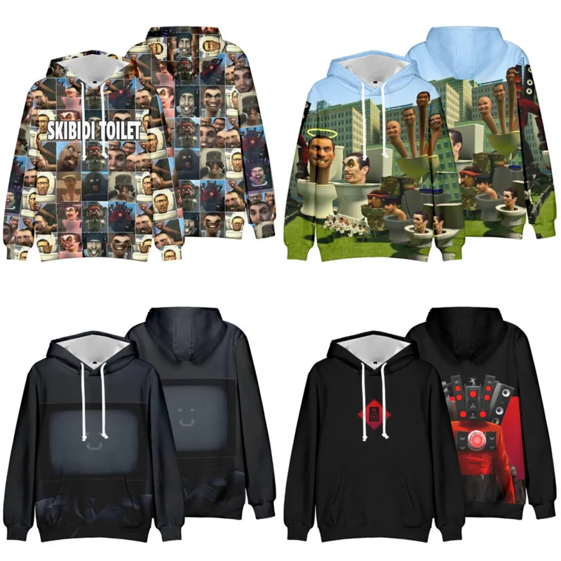 

Hot Game Skibidi Toilet 3D Print Oversized Women/Men Hoodie Sweatshirt Boys Girls Kids Streetwear Hip Hop Pullover Hooded Jacket