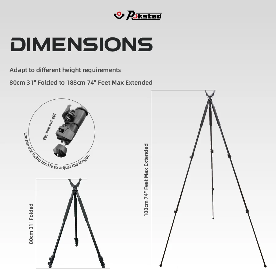 Vector Optic Shooting Stick V Mount dilepas dan dapat dengan bebas berputar 360 dengan terhubung ke rokkpad Shooting Gun Rest