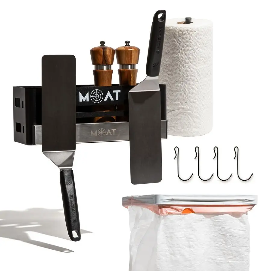 

Grill Caddy for Outdoor Grill Compatible Blackstone Griddle Caddy for Grilling BBQ Tools amp Griddle Accessories Includes Trash