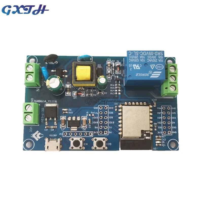 DC/AC ESP32 WIFI Bluetooth BLE Single Relay Module ESP-C3-12F Development Board I/O Port UART Program