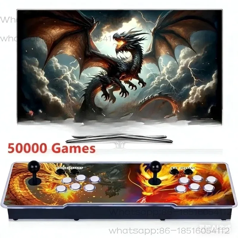 

2025 New 50000 in 1 3D Game Box Retro Arcade High-resolution Video Game Console, Suitable for Home Arcade Plug and Play