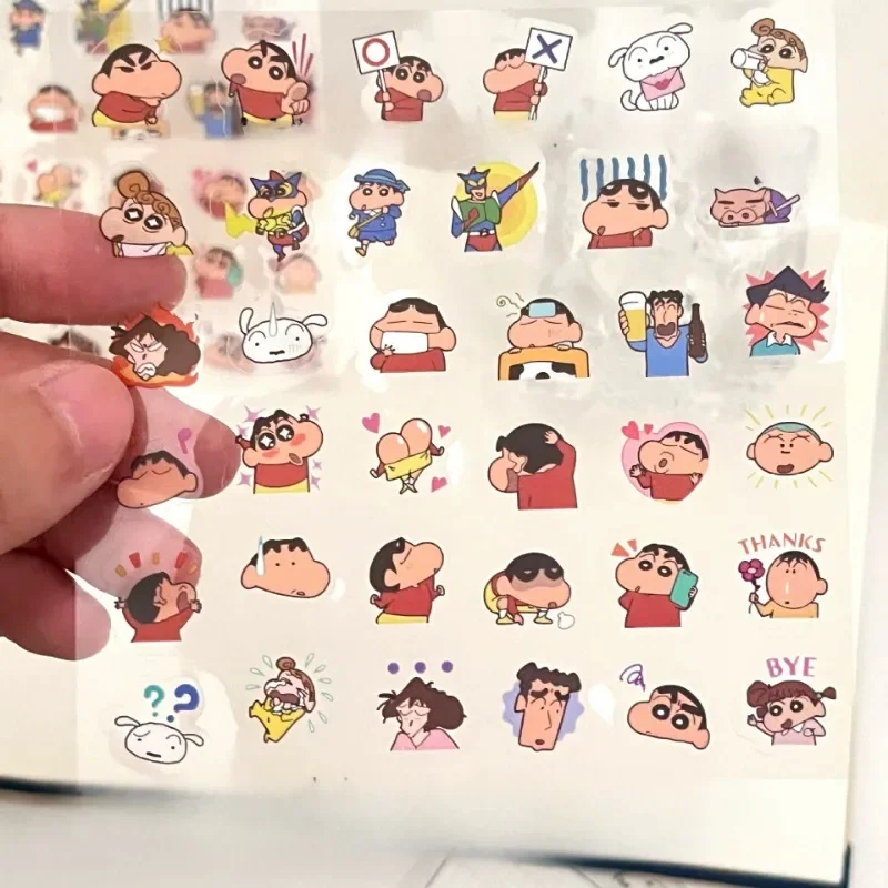 Crayon Shin-chan Anime Adesivo Decoração, Copo De Água, Guitarra, Caixa Do Telefone Móvel, Caneta, Caderno, Mala, Desenhos Animados, Atacado