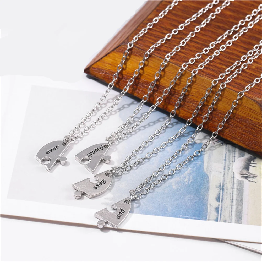 5pcs/Set Best Friend Pendant Necklace Pentagram Friendship Necklace For Women Best Friend Necklace Bff Friendship Jewelry Gif