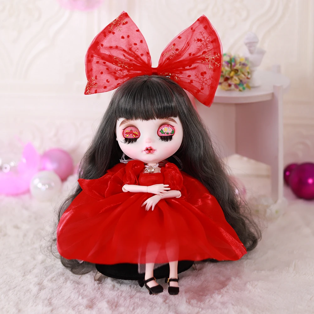 ICY DBS muñeca Blyth Hada del bosque oscuro Eif resalta el pelo rizado maquillaje pintado a mano 30cm muñeca chica Festival regalo de cumpleaños