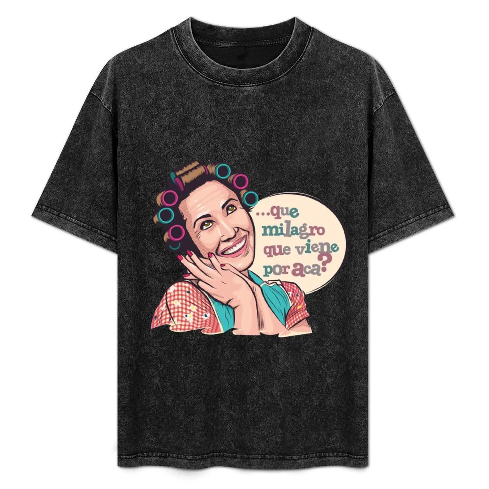 Camiseta Mrs. Florinda de algodão macio com estampa