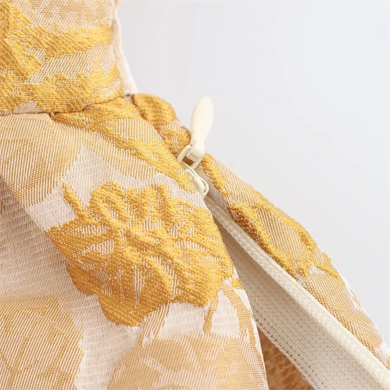 KEYANKETIAN été nouveau vacances vent Jacquard chemise à plusieurs niveaux décoration col carré pansement femmes Blouse courte mince haut court