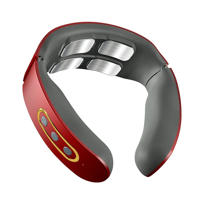 Electric Massage Machine Therapy Wireless Pulse Massager Kneading Function Neck Shoulder Pain Relief CervicalVertebraRelaxation_voghion.com