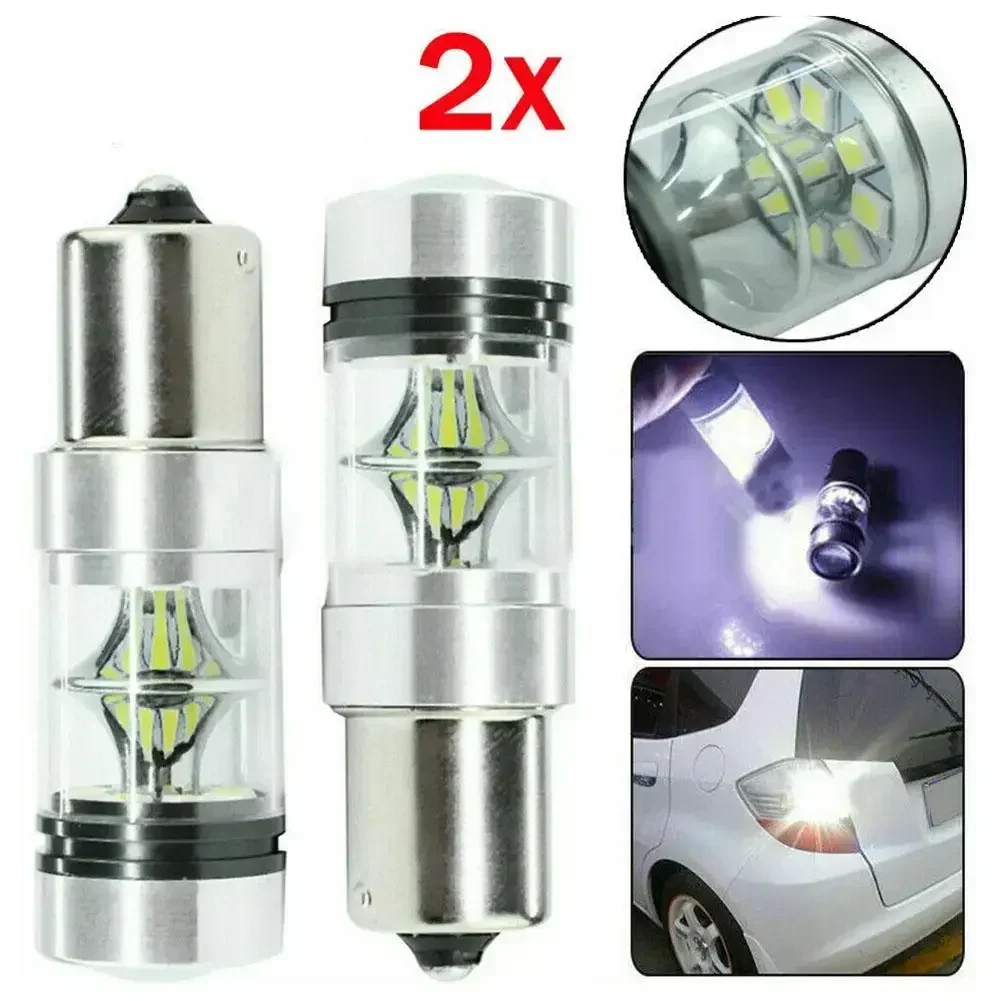 

2x Car 100W 1156 LED Stop Reverse Light Canbus Bulb BA15S 382 P21W XBD Bright Turn Signal Lamps Car Truck Lighting Accessories