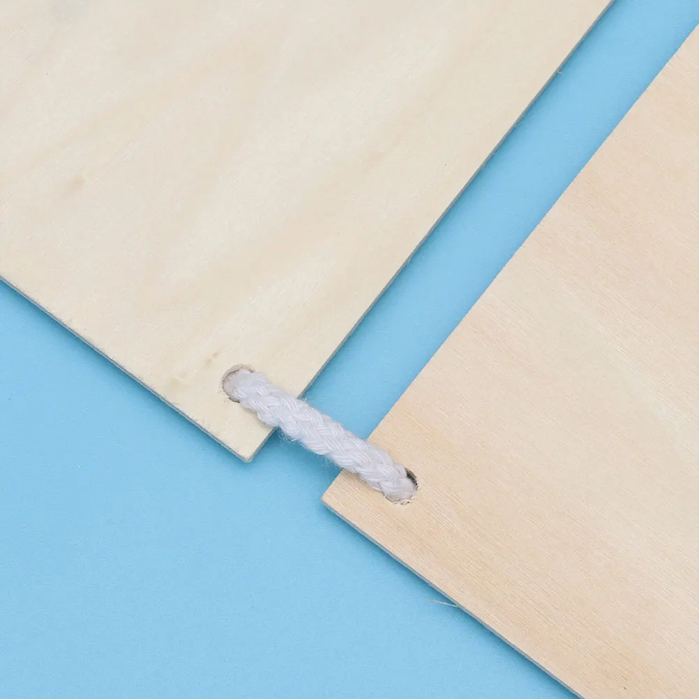 

2 pcs Wooden Hanging Decor Thickened Cotton Cord Home Cafe Bar Decoration Wall Hanging Pendant Wood Siding Board Wall Display