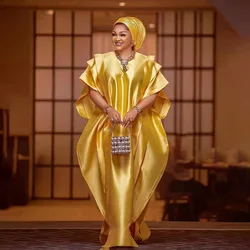 Vêtements ethniques islamiques BUBU pour mères africaines, robe ample, qualité personnalisée, tissu brillant, mode élégante, nouveau, 2024