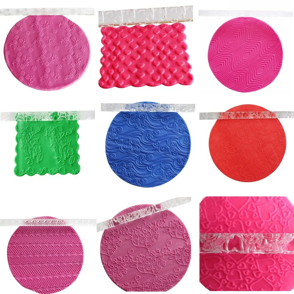 

21 стиль, хит продаж, украшения, акриловые инструменты для выпечки, тиснение, скалка, кондитерский ролик