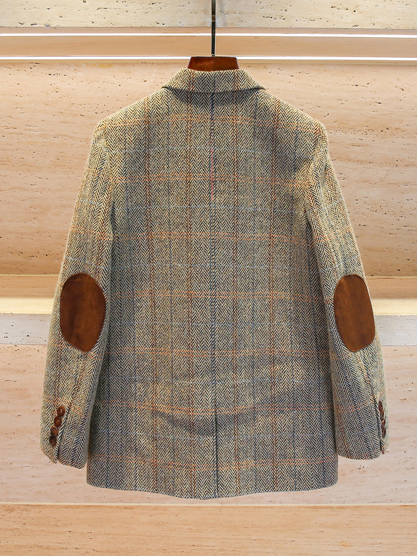 

High-End Women's Barn Sle Loose oulder Woolen Jaet Suit Outerwear Fall 2025 Commute Sle Printed ket Detail