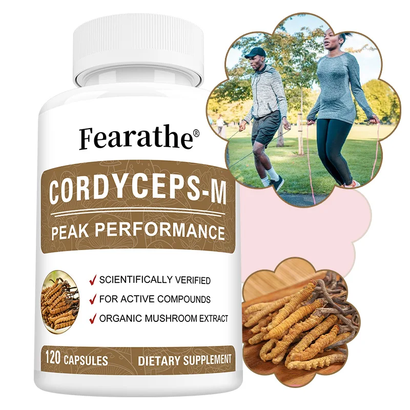 

Органическая капсульная добавка кордицепса — 1000 мг, антиоксидант, поддерживает повышение энергии и иммунитет здоровья, улучшает настроение