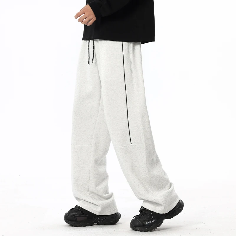 

2025 Autumn Men Sweatpants Baggy Joggers Cotton Korean Sports Pants Neutral Loose Outdoor Jogger Fitness Trouser Size 8xl