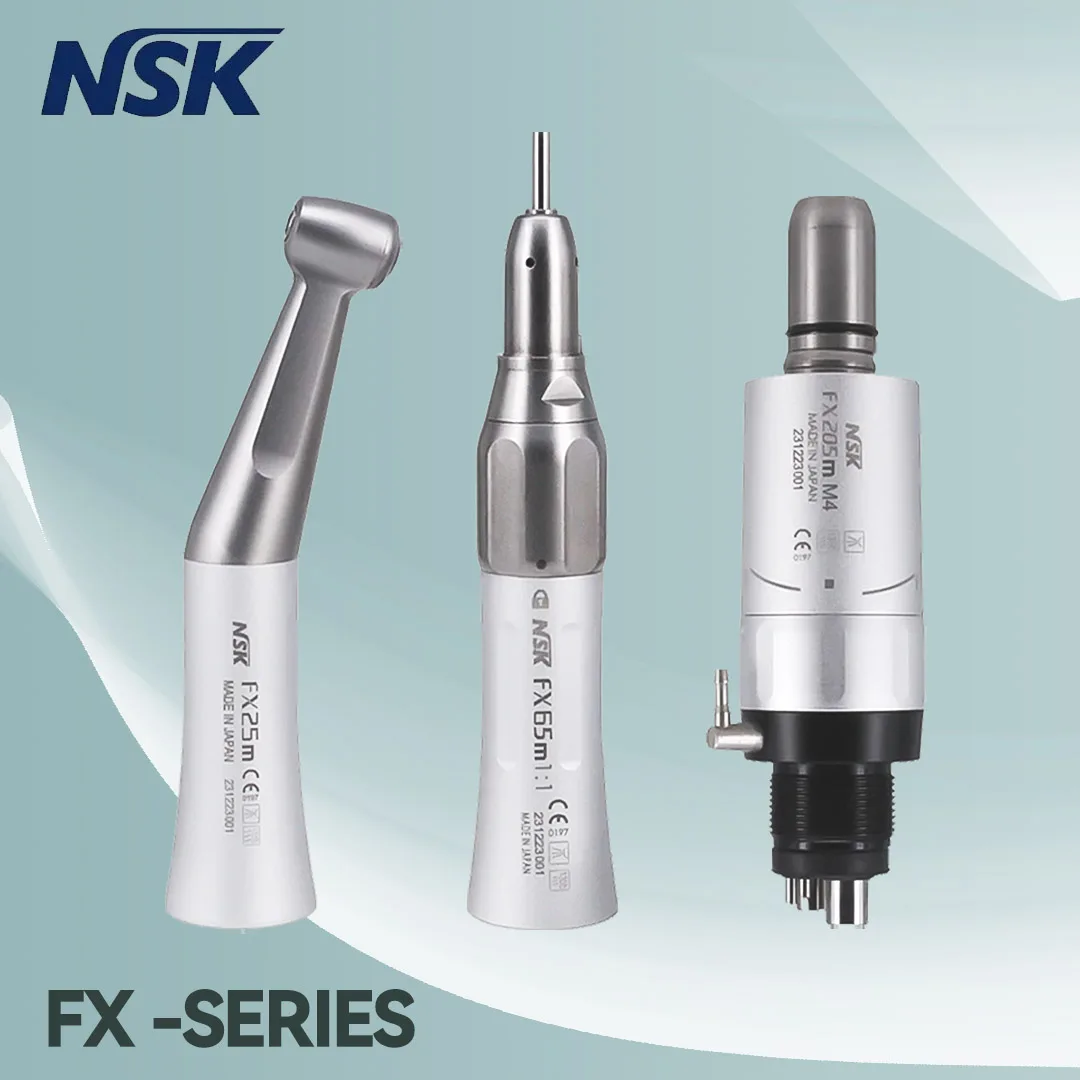 

NSK FX25 FX65 Dental 1:1 Contra Angle Low Speed Direct Drive Handpiece Mini Head Dentistry Against Contra Angle Polishing Tools