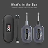 Top-Xvive A58 Drahtloses Gitarrensystem 5,8 GHz Drahtloser Gitarrensender Empfänger für aktive oder passive E-Bass 5