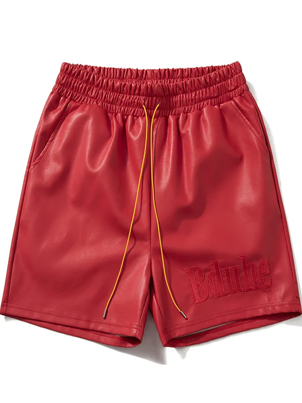 سراويل رياضية فضفاضة للرجال عالية الشارع Sle بطول خمسة أرباع سراويل تقليدية مستقيمة الساق متوسطة الخصر للشباب مناسبة لجميع المواسم