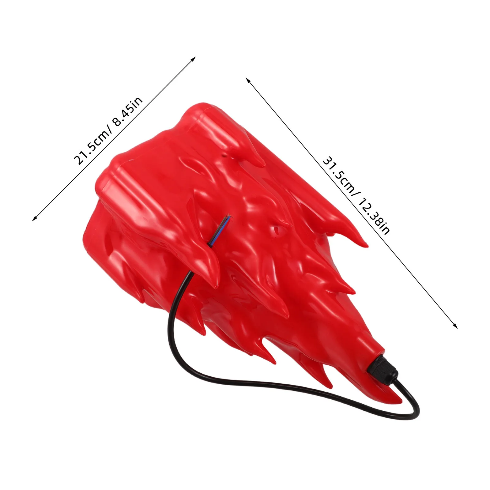 Fausse lampe de feu réaliste flamme vacillante lumière LED 3D cheminée veilleuse pour chambre Camping décor-effet de flamme