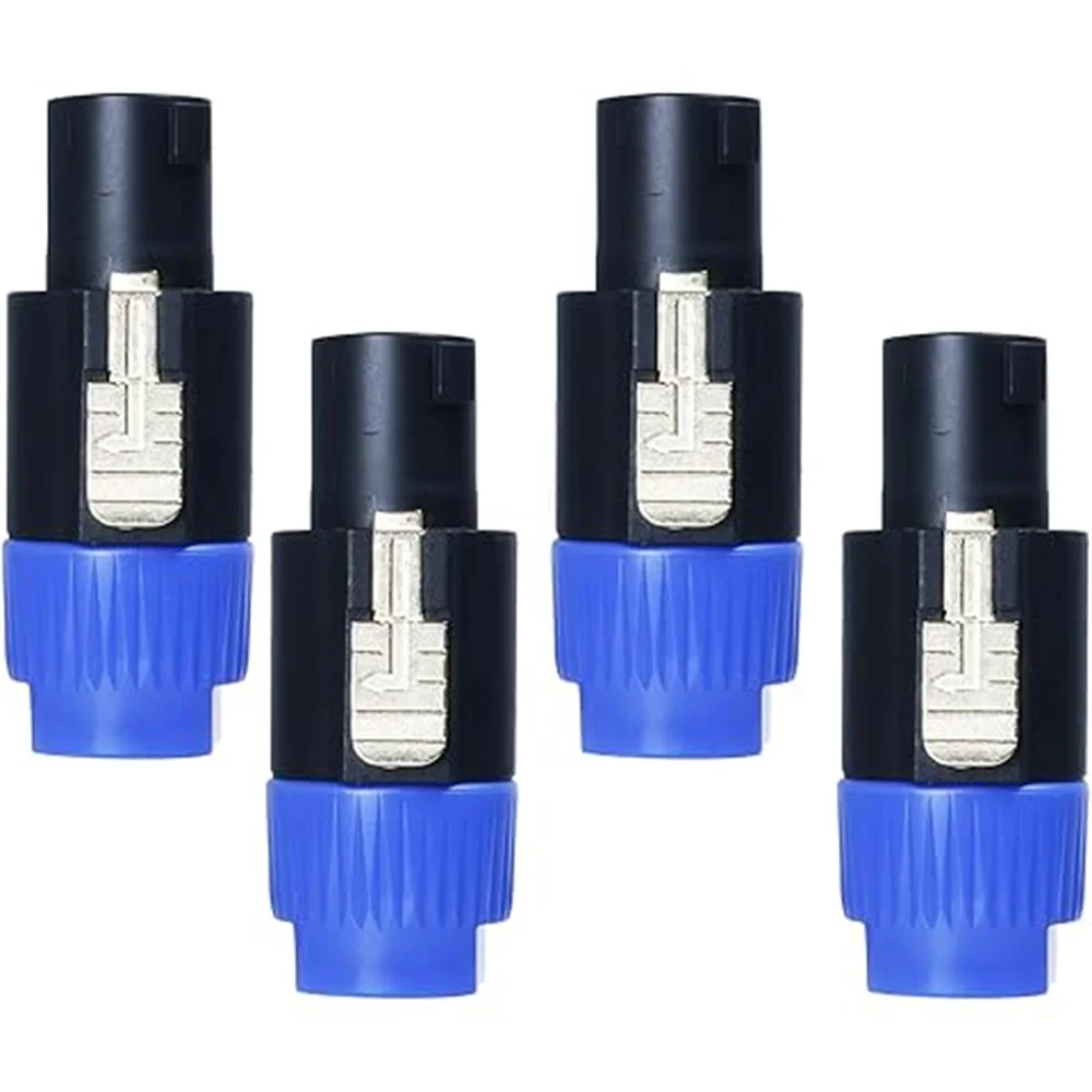 Musical Sound Speakon to 1/4 6.35mm Adapter Connector NL4FC NL4FC to 6.35mm Converter Connector with Twist Lock for PA DJ