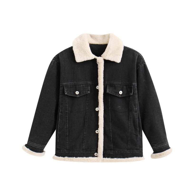 Girls Coat Jacket Winter Cotton Windbreak 2023 Cool Jean Warm Plus Thicken Teenagers Overcoat Snowsuit Children\'s Clothing