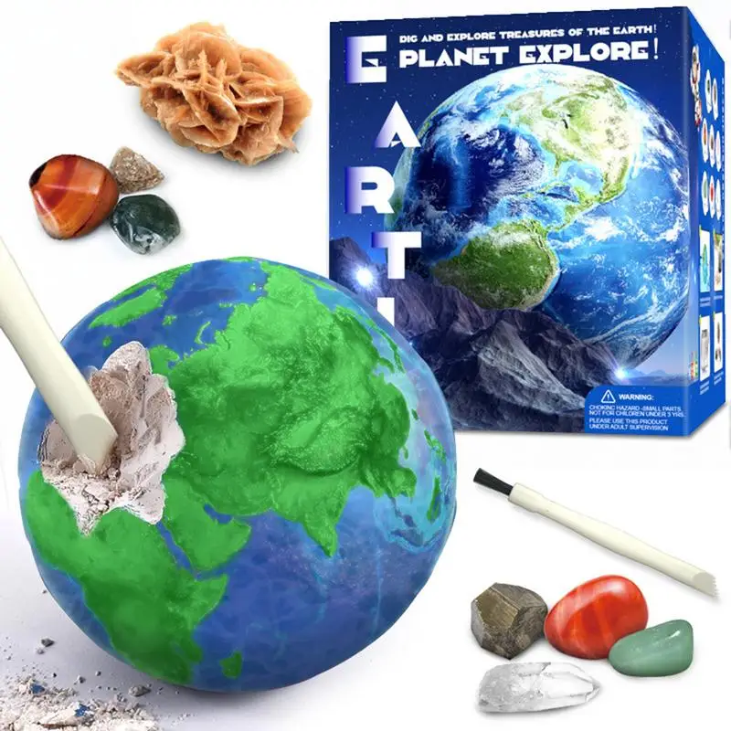 

Gemstone Mining Excavation Kit Eight Planets Educational Learning Toys Mining Adventure For Kids Toys And Games Accessories