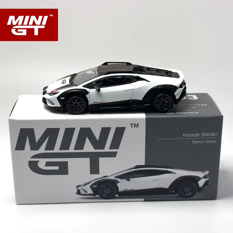 MINIGT 1:64 Huracan Sterrato Bianco Asopo MGT alloy car model 763