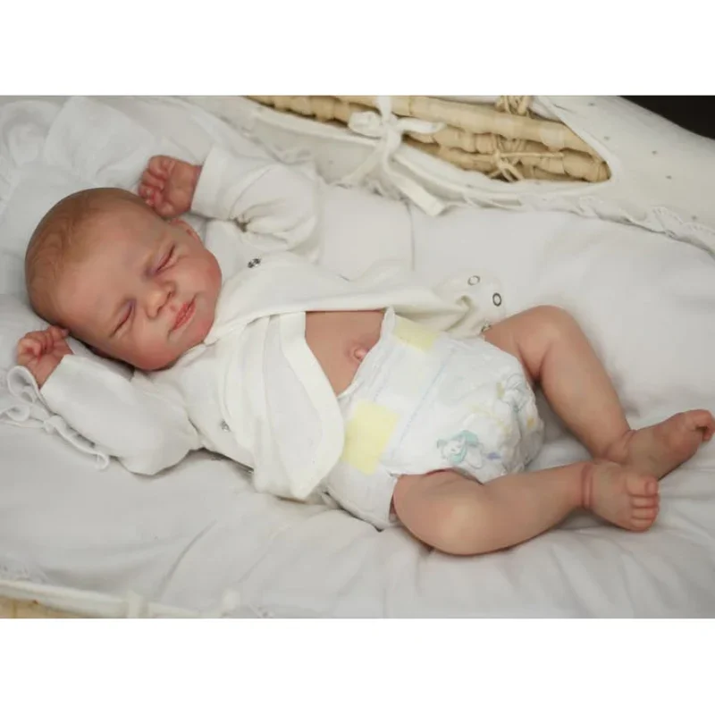 

48CM Full Body Silicone Vinyl Newborn Baby Dolls Reborn Pascale Doll Hand Paint with Genesis High Quality 3D Skin Tone