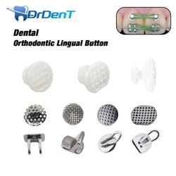 Drdent 10PCS Lingual ปุ่มจัดฟันทันตกรรมรอบ Rect Clear เซรามิคคอมโพสิต Bond ตาไก่รอบสำหรับ Invisalign Ortodoncia