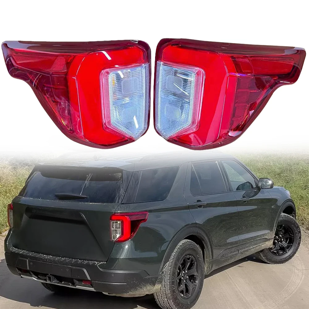 POVTOR Right and Left Tail Light LB5B 13405 A / LB5B 13404 A Rear Brake Lamp Replacement for Ford Explorer 2020-2022