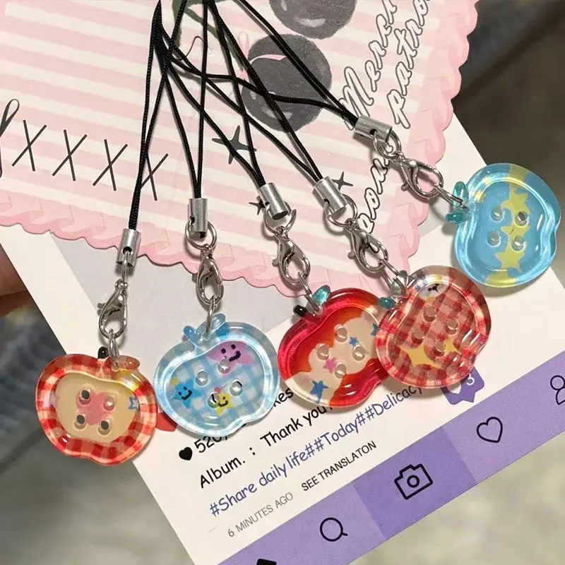 

Cute Button Phone Charms Pendant Kawaii New Cases Mini Pendants Accessories For Schoolbag Ins Korea