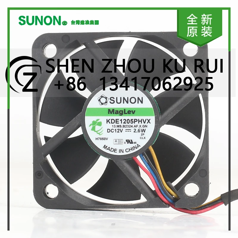 

Новый Sunon 5 В 24 В 48 В постоянного тока 12 В 2,6 Вт AC EC 5015 50X50X15MM 5 см преобразователь процессора с контролем температуры четырехпроводной охлаждающий вентилятор KDE1205PHVX-ZP