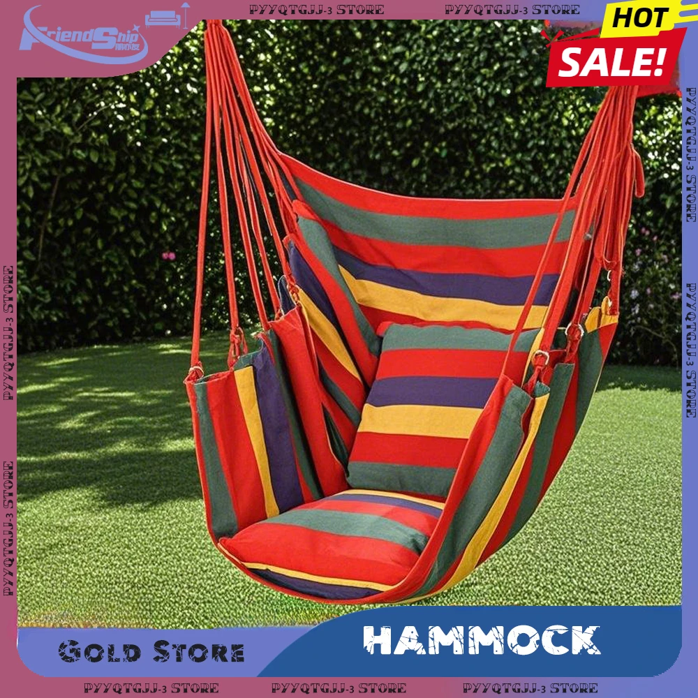 

Hanging Chair Outdoor Camping Swing Portable Swing Chairs Canvas Leisure Hanging Hammocks Bearing for Travel Outdoor Furniture