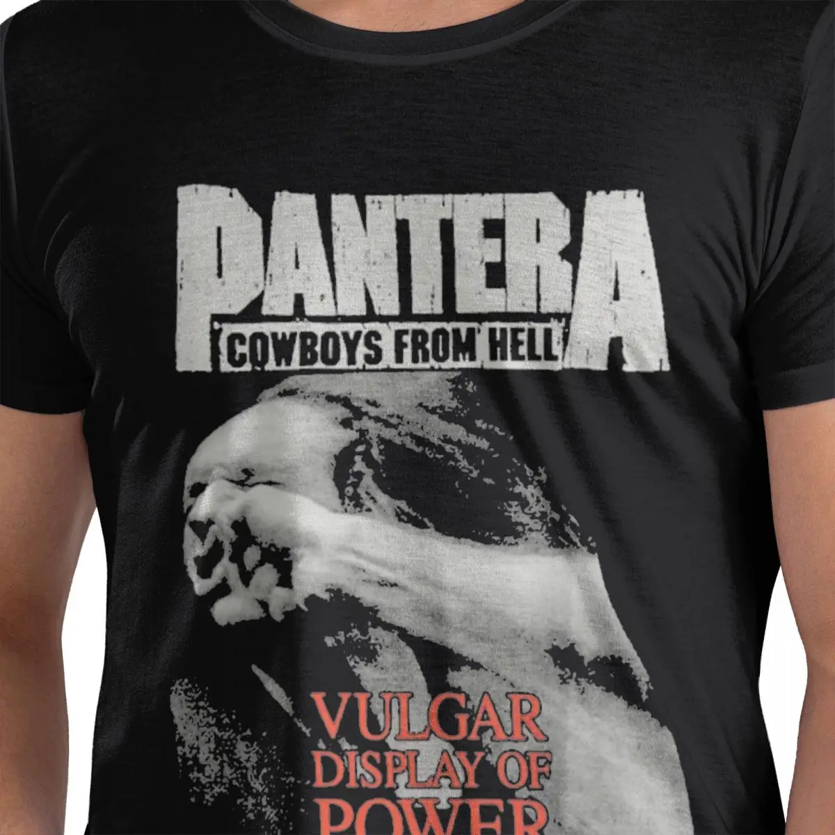 Men\'s Metal Band Rock Music T Shirts Cotton Clothes Summer Vintage Short Sleeve T-Shirt O Neck Hippie Pantera Tshirt New Arrival