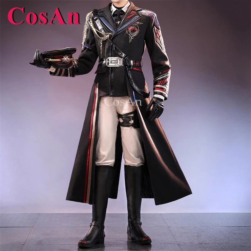 

CosAn Game Love And Deepspace Caleb Cosplay Costumes Far Sky Ship Commander Combat Uniforms Halloween Party Role Play Clothing